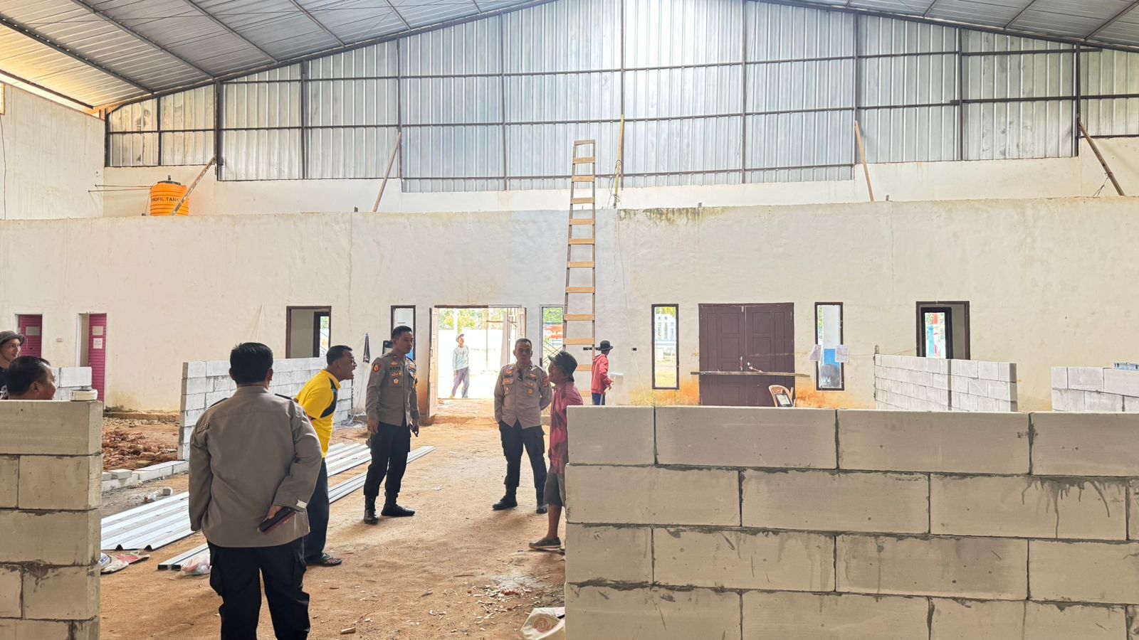 Pembangunan gedung SPPG Polres Mesuji Mencapai  Progres40%